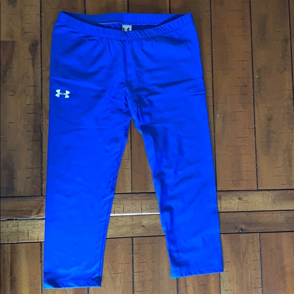 Royal Blue Under Armour Capri workout pants